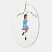 Irish Step Dancer Light Blue Keramisch Ornament (Links)