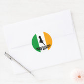Irish Step Dancer Ronde Sticker (Envelop)