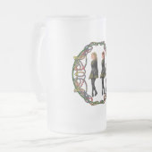 Irish Step Dancers in Celtic Knotwork Surround Matglas Bierpul (Voorkant links)