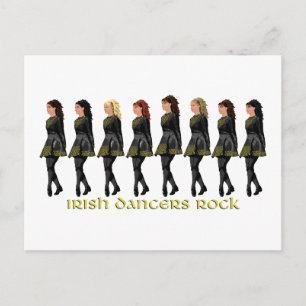 Irish Step Dancers Rock Briefkaart