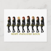 Irish Step Dancers Rock Briefkaart (Voorkant)