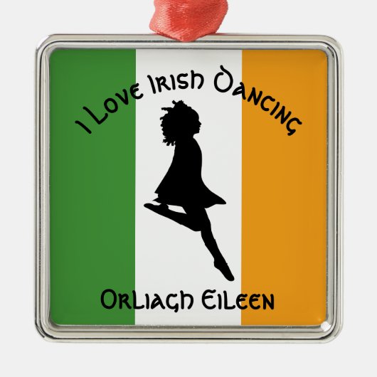 Irish Step Dancing Customize with Name Ornament (Voorkant)