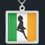 Irish Step Dancing Zilver Vergulden Ketting<br><div class="desc">Fun gift voor je Ierse Step Dancer</div>