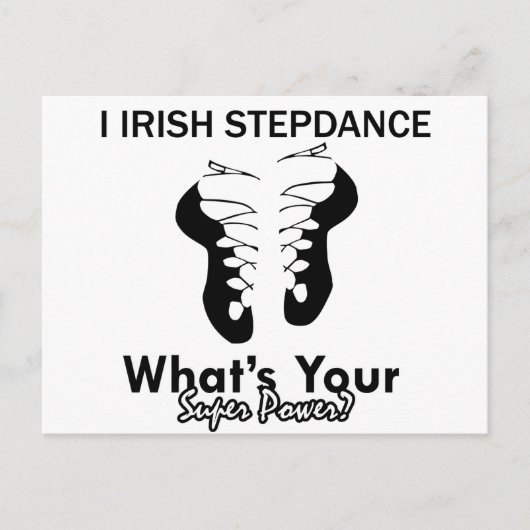 Irish Step-dansdansen design Briefkaart (Voorkant)
