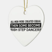 Irish Step-dansdansen design Keramisch Ornament (Links)