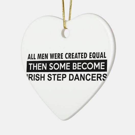Irish Step-dansdansen design Keramisch Ornament (Links)