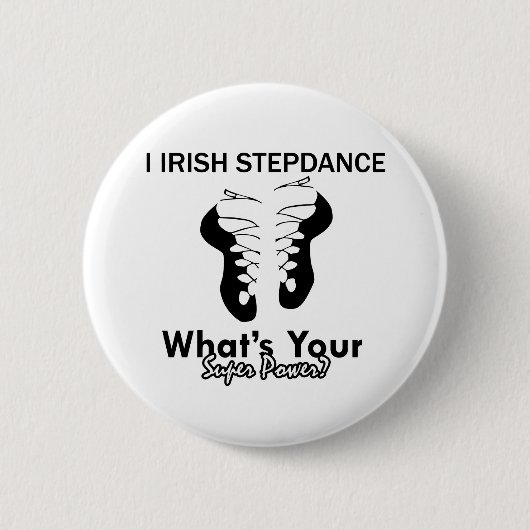 Irish Step-dansdansen design Ronde Button 5,7 Cm (Voorkant)