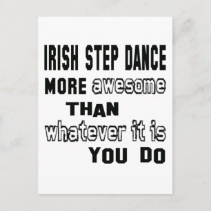 Irish Step danst geweldige dan wat het ook is Briefkaart