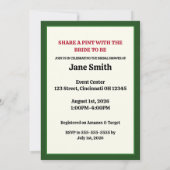 Irish Stout Bridal Shower Invitation Kaart (Achterkant)