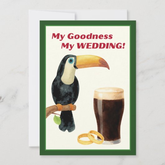 Irish Stout Bridal Shower Invitation Kaart (Voorkant)