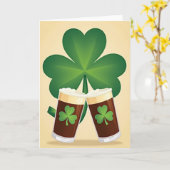 Irish Stout Cheers Card Kaart (Gele Bloem)
