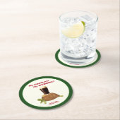 Irish Stout Wedding Favor Paper Coaster Ronde Kartonnen Onderzetter (Insitu)