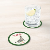 Irish Stout Wedding Favor Paper Coaster Ronde Kartonnen Onderzetter (Insitu)