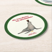 Irish Stout Wedding Favor Paper Coaster Ronde Kartonnen Onderzetter (Gebogen)