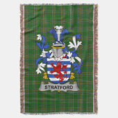 Irish Stratford Coat of Arms Family Crest Ireland Deken (Voorkant Verticaal)