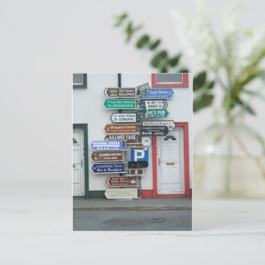 Irish Street Signs Briefkaart (Staand voorkant)