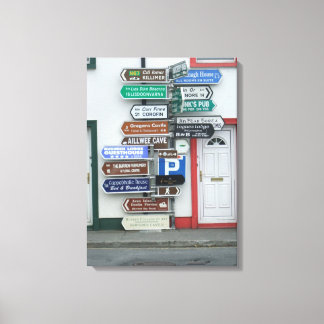 Irish Street Signs Canvas Afdruk