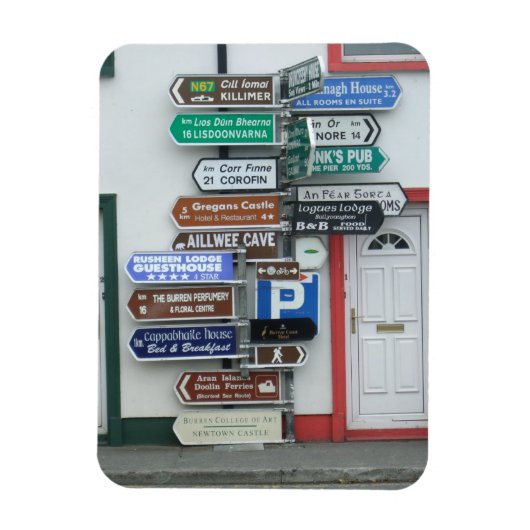 Irish Street Signs Magneet (Verticaal)