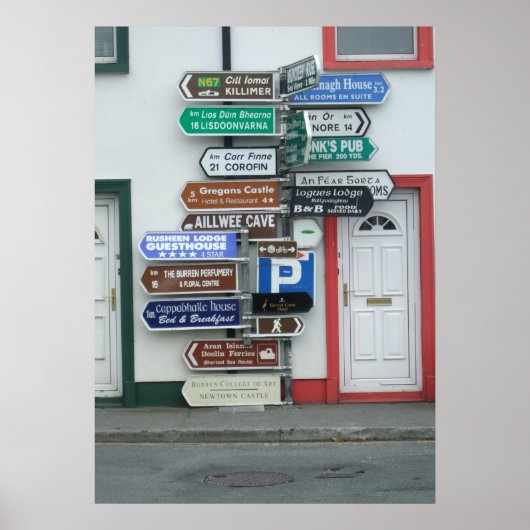 Irish Street Signs Poster (Voorkant)