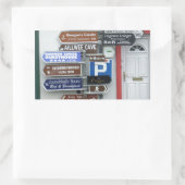 Irish Street Signs Rechthoekige Sticker (Tas)