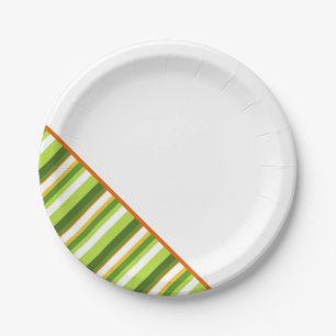 Irish Stripes St Patricks Day Kleurrijke Plezier Papieren Bordje
