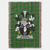 Irish Strong Coat of Arms Family Crest Ireland Deken (Voorkant Verticaal)