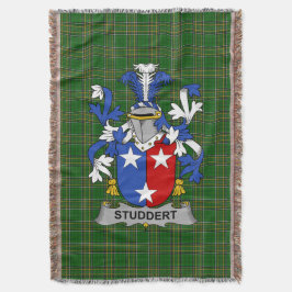 Irish Studdert Coat of Arms Family Crest Ireland Deken
