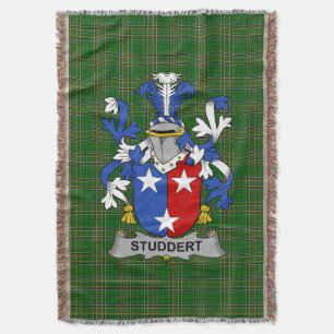 Irish Studdert Coat of Arms Family Crest Ireland Deken