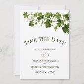 Irish Stylized Shamrock Leafy Foliage  Kaart (Voorkant)