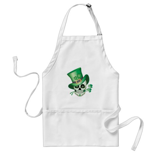 Irish Sugar Skull Standaard Schort (Voorkant)