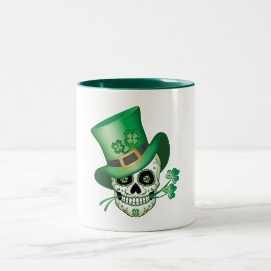 Irish Sugar Skull Tweekleurige Koffiemok (Center)