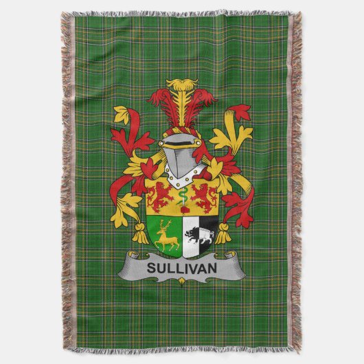 Irish Sullivan of O_Sullivan wapenschild familie Deken (Voorkant Verticaal)