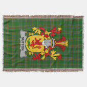 Irish Sutton Coat of Arms Family Crest Ireland Deken (Voorkant)