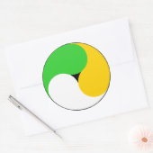 Irish Swirl Ronde Sticker (Envelop)