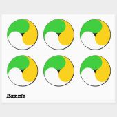 Irish Swirl Ronde Sticker (Vel)
