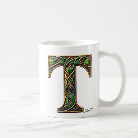 Irish T Monogram Coffee Mug Koffiemok (Rechts)