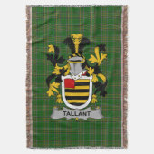 Irish Tallant of Tallon familiewapen Deken (Voorkant Verticaal)