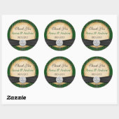 Irish Tartan Celtic Claddagh Lucky in Love Wedding Ronde Sticker (Vel)