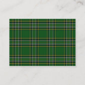 Irish Tartan Claddagh Wedding Website Plaats Kaart (Achterkant)