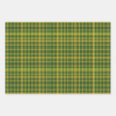 Irish Tartan Green St. Patrick Plaid set 5 Inpakpapier Vel (Voorkant)