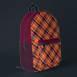 'Irish Tartan' Pattern Backpack Bedrukte Rugzak<br><div class="desc">- Multi-Color 'Irish Tartan' Pattern (multi-layered) Celtic Design Backpack.</div>