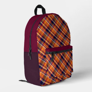 'Irish Tartan' Pattern Backpack Bedrukte Rugzak