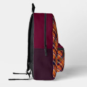 'Irish Tartan' Pattern Backpack  Bedrukte Rugzak (Links)