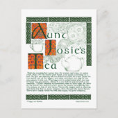 Irish Tea Recept op Keltische Knotwork Briefkaarte Briefkaart (Voorkant)