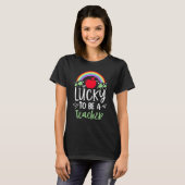 Irish Teacher Lucky To Be A Teacher St Patricks Da T-shirt (Voorkant volledig)