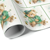 Irish Teddy Bear Cadeaupapier (Rol Hoek)