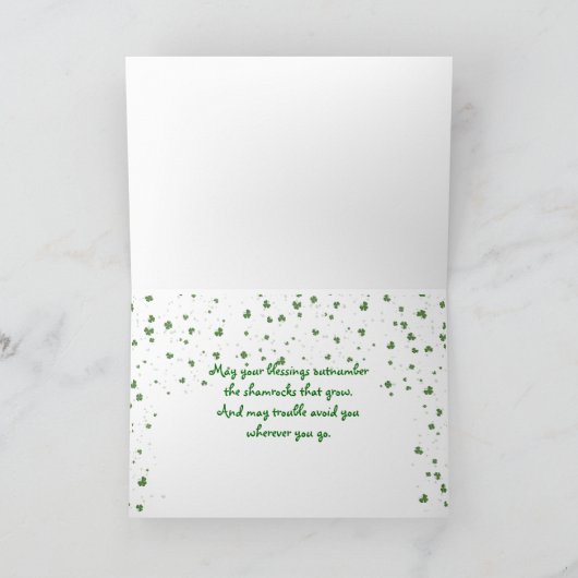 Irish Teddy Bear Kaart (Binnen)