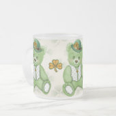 Irish Teddybear - Groen Matglas Koffiemok (Voorkant links)