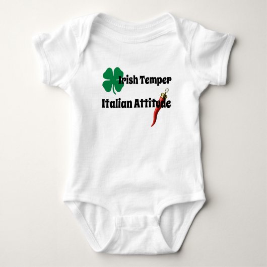 Irish Temper | Italiaanse houding Romper (Voorkant)