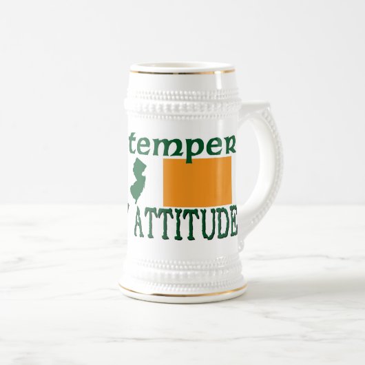 Irish Temper Jersey Attitude Beer Stein Bierpul (Voorkant rechts)